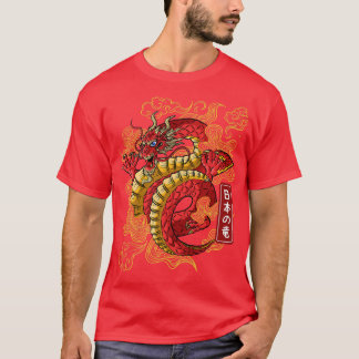 Camiseta Animação japonesa do dragão japonês dragões de tok
