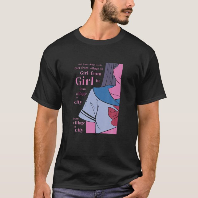 Camiseta Animação Lofi Japonês - Japão Aesthet (Frente)