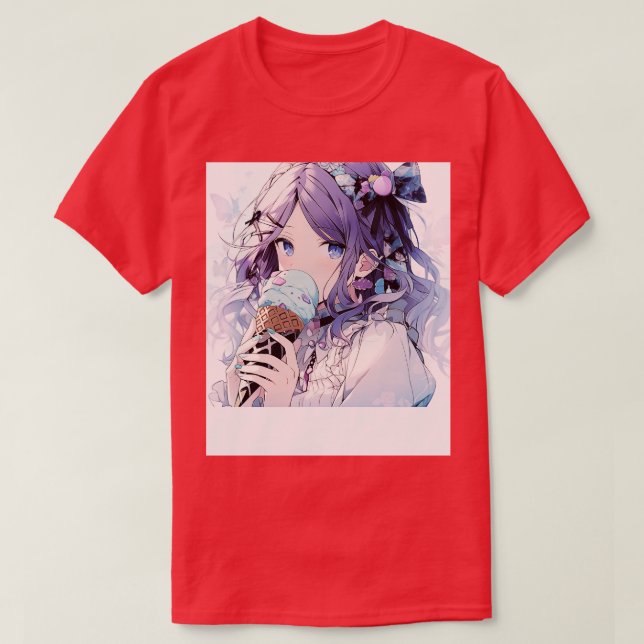 Camiseta animação sorvete (Frente do Design)