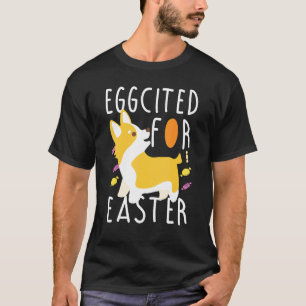 Camiseta Animada Para Caça de Ovos de Páscoa Mãe Corgi