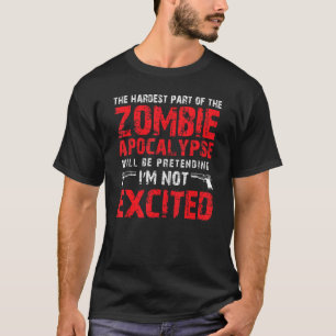 Camiseta Animado Com O Apocalipse Zombie
