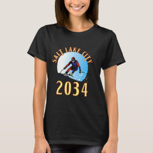 Camiseta Animado para 2034 para salt lake city utah