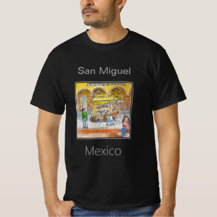 Camiseta Animado vendedor de comida de rua San Miguel Méxic