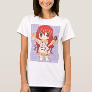 Camiseta animadora com flores