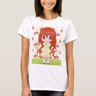 Camiseta animadora com flores