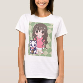 Camiseta animadora com flores