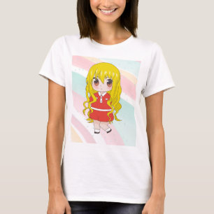 Camiseta animadora com flores