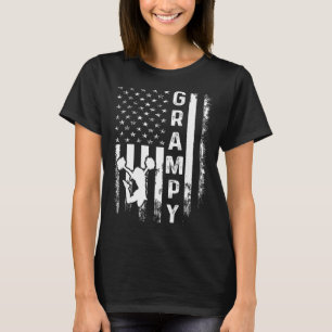 Camiseta Animadora de Torcida Cheer Grampy Bandeira da Amér