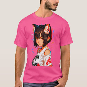 Camiseta Animadora Fierce Com Raposa Orelha E Lobos