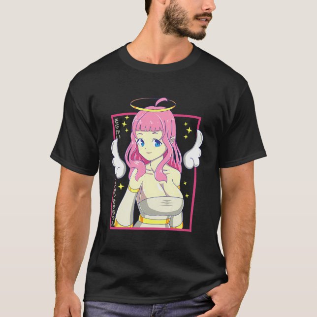 Camiseta Animadora japonesa Anjo Pastel Menhera Gótico Punk (Frente)