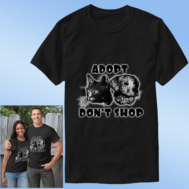 Camiseta Animais ADOTADOS NÃO COMPRAM (Criador carregado)