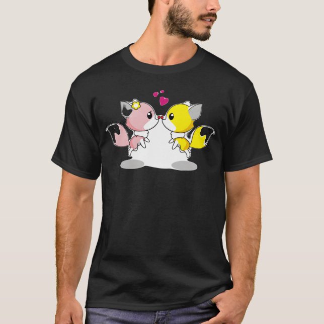 Camiseta Animais amigos apaixonados (Frente)