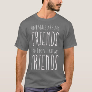 Camiseta Animais Amigos Vegan Vegetarian