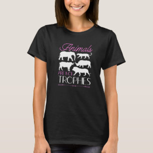 Camiseta Animais Anti-Grandes De Caça Não São Anim De Trofé