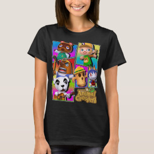 Camiseta Animais Atravessando Painéis Coloridos Aldeias Grá