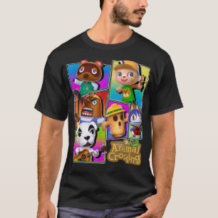 Camiseta Animais Atravessando Painéis Coloridos Aldeias Grá