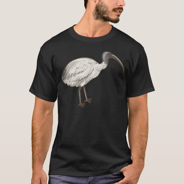 Camiseta Animais Aussies Íbis Frango de Lixo (Frente)
