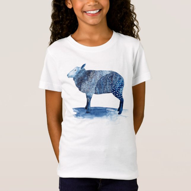 Camiseta Animais Azuis-do-cobalto - Ovinos (Frente)