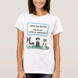 Camiseta Animais bonitos de passeio dos filhotes de