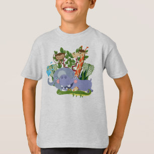 Camiseta Animais bonitos do safari
