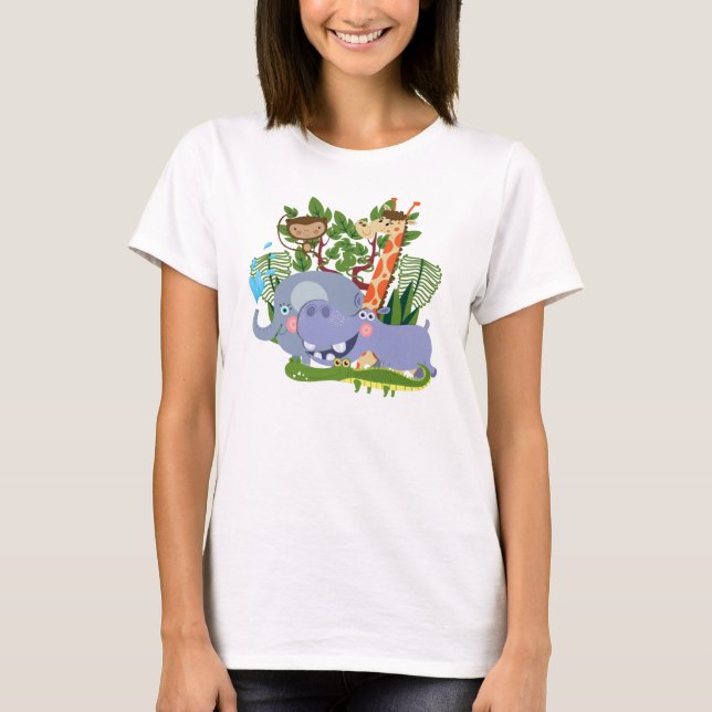 Camiseta Animais bonitos do safari (Frente)