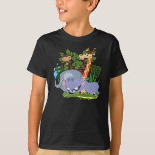 Camiseta Animais bonitos do safari
