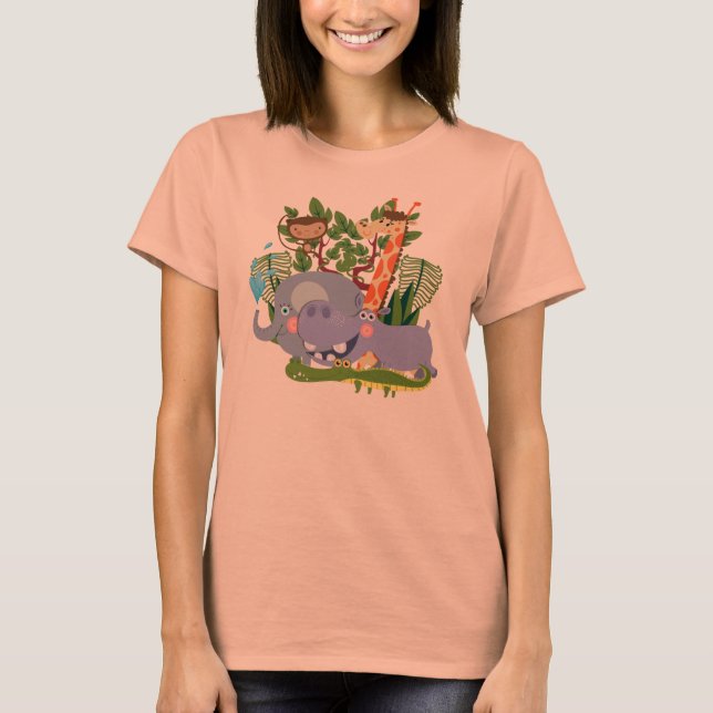 Camiseta Animais bonitos do safari (Frente)