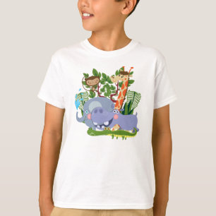 Camiseta Animais bonitos do safari
