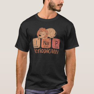 Camiseta Animais Bons Dormindo Mesa Periódica Engraçados