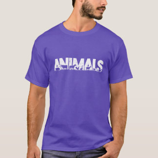 Camiseta Animais com presente de silhueta de animal