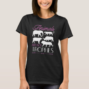 Camiseta Animais Contra a Caça de Grandes Animais Não São T
