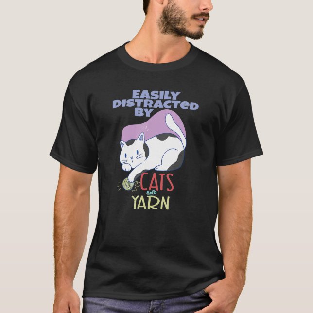 Camiseta Animais Costurando Couro-Cabeça-De-Gato (Frente)
