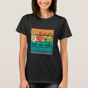 Camiseta Animais criativos coloridos lagartos do humor da n
