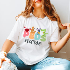 Camiseta Animais cúbicos de bichinho design para enfermeiro