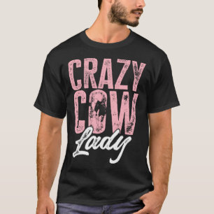 Camiseta Animais da Fazenda Vaca Senhora Vaca Louca