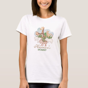 Camiseta Animais da Floresta Chá de fraldas Selvagem