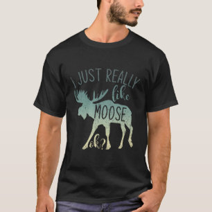 Camiseta Animais Da Floresta Selvagem Eu Gosto Muito De Moo