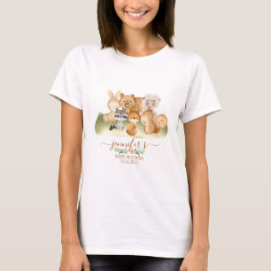 Camiseta Animais da Floresta Terrosa Mamãe Bebê para ser