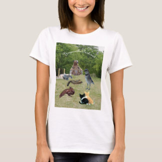 Camiseta animais da ioga no texto do parque 2