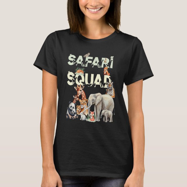 Camiseta Animais da Praça Safari Engraçados Amantes de os a (Frente)