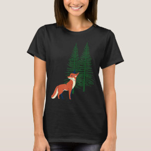 Camiseta animais da raposa natureza de crianças da floresta