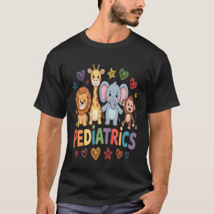 Camiseta Animais da Selva Pediatria Enfermeira Pediatra