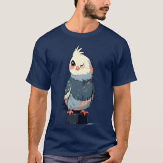 Camiseta Animais das aves do Cockatiel sobrevoam Design