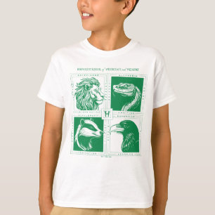 Camiseta Animais das Casas de HOGWARTS™ Grid