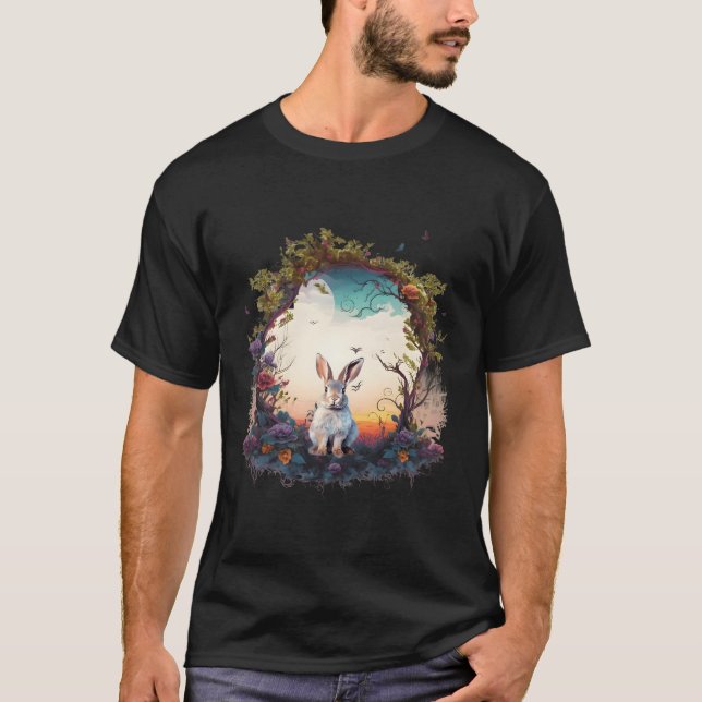 Camiseta Animais das florestas de montanha Coelho Natureza  (Frente)