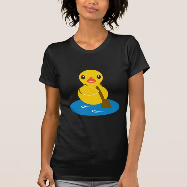Camiseta Animais de ABC - pato da pá (Frente)
