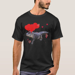 Camiseta Animais de Alligador Engraçados Namorados