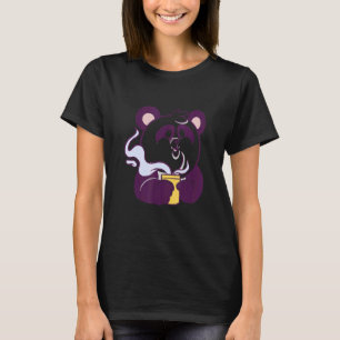 Camiseta Animais de café bonitos Panda