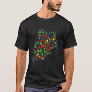 Camiseta Animais de Coalas Engraçados Peças de Puzzle Consc