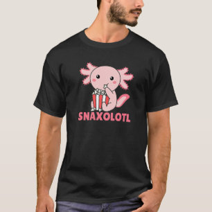Camiseta Animais De Corte Axolotl Axolotl Comem Pipoca Axol
